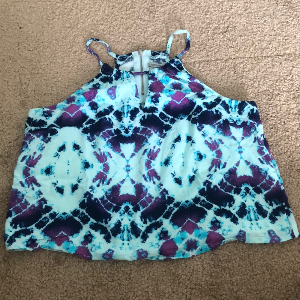 Crop top tank top blouse